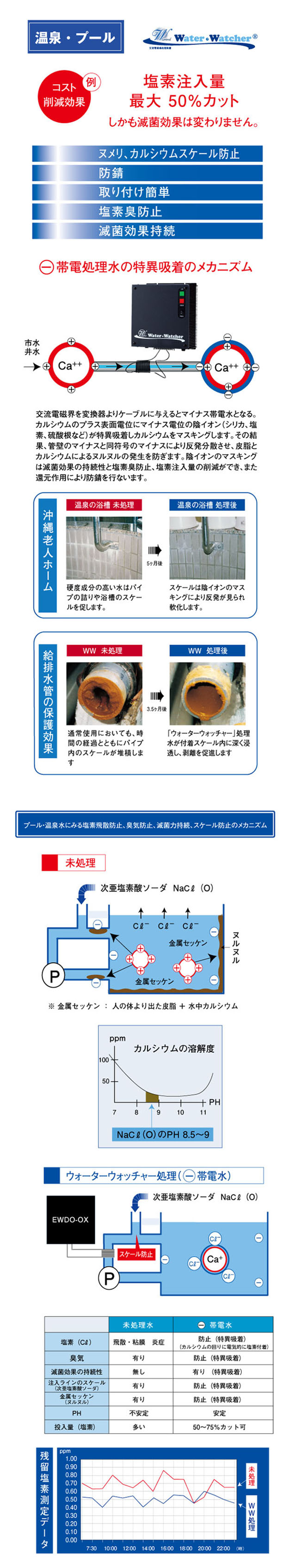 温泉とプール